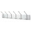 SAFCO PRODUCTS SAF4162 Metal Wall Rack, Six Ball-Tipped Double-Hooks, 36w X 3-3/4d X 7h, Satin, Price/EA