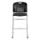 Safco SAF4295BL Vy Sled Base Bistro Chair, Supports Up to 350 lb, 30.5" Seat Height, Black Seat, Black Back, Silver Base, Price/EA