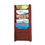 Safco SAF4330MH Solid Wood Wall-Mount Literature Display Rack, 11 1/4 X 3 3/4 X 23 3/4, Mahogany, Price/EA
