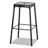 Safco SAF6606BL Bar-Height Steel Stool, Backless, Supports Up to 250 lb, 29