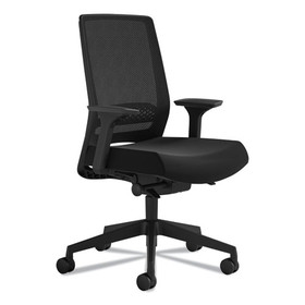 Safco SAF6830STBL Medina Deluxe Task Chair, Supports Up to 275 lb, 18" to 22" Seat Height, Black