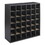 Safco SAF7766BL Wood Mail Sorter with Adjustable Dividers, Stackable, 36 Compartments, 33.75 x 12 x 32.75, Black, Price/EA