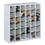 SAFCO PRODUCTS SAF7766GR Wood Mail Sorter With Adjustable Dividers, Stackable, 36 Compartments, Gray, Price/EA