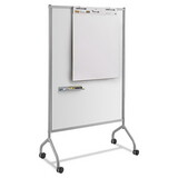 Safco SAF8511GR Impromptu Magnetic Whiteboard Collaboration Screen, 42w x 21.5d x 72h, Gray/White