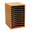 SAFCO PRODUCTS SAF9419MO Wood Vertical Desktop Sorter, 11 Sections 10 5/8 X 11 7/8 X 16, Medium Oak, Price/EA