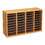 Safco SAF9424MO Wood/laminate Literature Sorter, 36 Sections, 39 1/4 X 11 3/4 X 24, Medium Oak, Price/EA