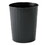 SAFCO PRODUCTS SAF9604BL Round Wastebasket, Steel, 23.5qt, Black, Price/EA