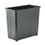 SAFCO PRODUCTS SAF9616BL Rectangular Wastebasket, Steel, 27.5qt, Black, Price/EA