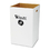 Safco SAF9745 Corrugated Waste Receptacle, Square, 40gal, White, 12/carton, Price/CT