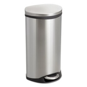 Safco SAF9902SS Step-On Medical Receptacle, 7.5 gal, Steel, Stainless Steel