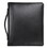 SAMSILL CORPORATION SAM15540 Leather Multi-Ring Zippered Portfolio, Two-Part, 1" Cap, 11 X 13-1/2, Black, Price/EA