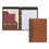 Samsill SAM71656 Two-Tone Padfolio with Spine Accent, 10.6w x 14.25h, Polyurethane, Tan/Brown, Price/EA