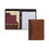 Samsill SAM71656 Two-Tone Padfolio with Spine Accent, 10.6w x 14.25h, Polyurethane, Tan/Brown, Price/EA