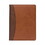 Samsill SAM71656 Two-Tone Padfolio with Spine Accent, 10.6w x 14.25h, Polyurethane, Tan/Brown, Price/EA