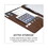 Samsill SAM71656 Two-Tone Padfolio with Spine Accent, 10.6w x 14.25h, Polyurethane, Tan/Brown, Price/EA