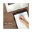 Samsill SAM71656 Two-Tone Padfolio with Spine Accent, 10.6w x 14.25h, Polyurethane, Tan/Brown, Price/EA