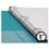 SAMSILL CORPORATION SAMU86377 Fashion View Binder, Round Ring, 11 X 8-1/2, 1" Capacity, Turquoise, 2/pack, Price/PK