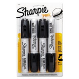 SANFORD INK COMPANY SAN15661PP King Size Permanent Markers, Black, 4/pack