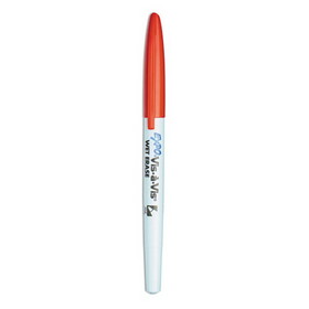 SANFORD INK COMPANY SAN16002 Vis-a-Vis Wet Erase Marker, Fine Bullet Tip, Red, Dozen