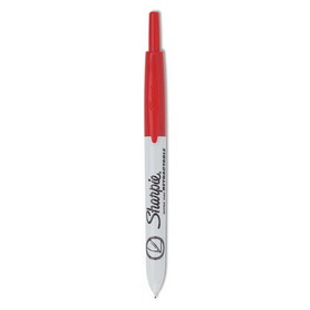 Sharpie SAN1735791 Retractable Permanent Marker, Extra-Fine Needle Tip, Red