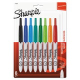 SANFORD INK COMPANY SAN1742025 Retractable Permanent Marker, Ultra Fine Tip, Assorted Colors, 8/set