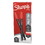 Sharpie SAN1742665 Water-Resistant Ink Porous Point Pen, Stick, Fine 0.4 mm, Red Ink, Black/Red Barrel, Dozen, Price/DZ