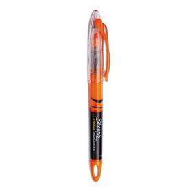 Sharpie SAN1754466 Liquid Pen Style Highlighters, Fluorescent Orange Ink, Chisel Tip, Orange/Black/Clear Barrel, Dozen