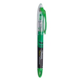Sharpie SAN1754468 Liquid Pen Style Highlighters, Fluorescent Green Ink, Chisel Tip, Green/Black/Clear Barrel, Dozen