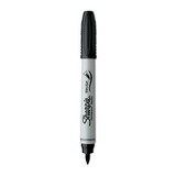 Sharpie SAN1810705 Permanent Marker, Brush Tip, Black, Dozen