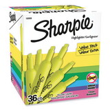 Sharpie SAN1920938 Accent Tank Style Highlighter, Chisel Tip, Fluorescent Yellow, 36/box