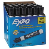 EXPO SAN1920940 Low Odor Dry Erase Marker, Chisel Tip, Black, 36/box