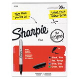 Sharpie 1921559 Fine Tip Permanent Marker, Assortment, 36/Pack