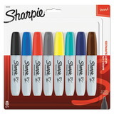 Sharpie SAN1927322 Permanent Marker, 5.3mm Chisel Tip, Assorted Fashion, 8/pack