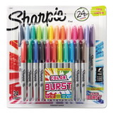 Sharpie SAN1949557 Fine Tip Permanent Marker, Fine Bullet Tip, Assorted Classic and Limited Edition Color Burst Colors, 24/Pack