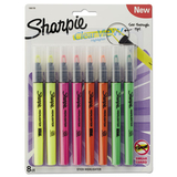Sharpie 1966798 Clearview Pen-Style Highlighter, Fine Chisel Tip, Assorted Ink, 8/Pack