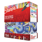 Sharpie 1983254 Permanent Markers Ultimate Collection, Fine; Ultra Fine, Assorted, 72/Set