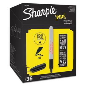 Sharpie 2003898 Industrial Permanent Markers - Office Pack, Black, 36 per pack