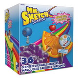 Mr. Sketch 2003992 Scented Washable Markers - Classroom Pack, Assorted, Chisel, 36/Pack