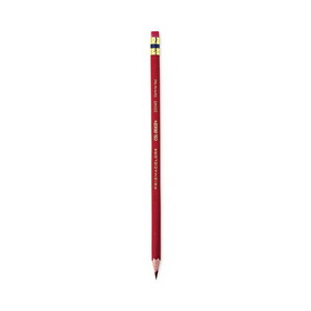 Prismacolor SAN20045 Col-Erase Pencil with Eraser, 0.7 mm, 2B, Carmine Red Lead, Carmine Red Barrel, Dozen