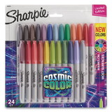 Sharpie 2033573 Cosmic Color Permanent Markers, Medium Bullet Tip, Assorted Colors, 24/Pack