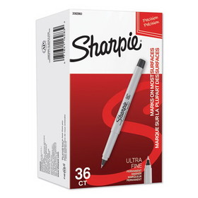Sharpie 2082960 Extra Fine Tip Permanent Marker, Black, 36/Pack