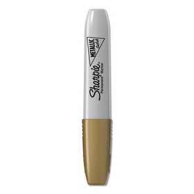 Sharpie SAN2089606 Metallic Chisel Tip Permanent Marker, Medium Chisel Tip, Gold, Dozen