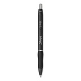 Sharpie 2096145 S-Gel Retractable Gel Pen, Fine 0.5 mm, Black Ink, Black Barrel, Dozen