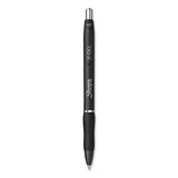Sharpie 2096159 S-Gel Retractable Gel Pen, Medium 0.7 mm, Black Ink, Black Barrel, Dozen