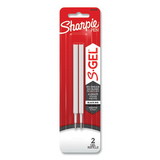 Sharpie S-Gel SAN2096168 S-Gel 0.7 mm Pen Refills, Medium 0.7 mm Bullet Tip, Black Ink, 2/Pack