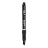 Sharpie 2096181 S-Gel Retractable Gel Pen, Bold 1 mm, Black Ink, Black Barrel, 36/Pack