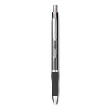 Sharpie S-Gel SAN2147528 S-Gel Premium Metal Barrel Gel Pen, Retractable, Medium 0.7 mm, Black Ink, Gun Metal Gray Barrel, Dozen