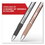 Sharpie SAN2147528 S-Gel Premium Metal Barrel Gel Pen, Retractable, Medium 0.7 mm, Black Ink, Gun Metal Gray Barrel, Dozen, Price/DZ