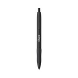 Sharpie S-Gel SAN2153578 S-Gel Premium Metal Barrel Gel Pen, Retractable, Medium 0.7 mm, Black Ink, Black Barrel, 4/Pack