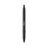Sharpie S-Gel SAN2153580 S-Gel Premium Metal Barrel Gel Pen, Retractable, Medium 0.7 mm, Black Ink, Black Barrel, Dozen